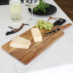 Personalised cheese board knife