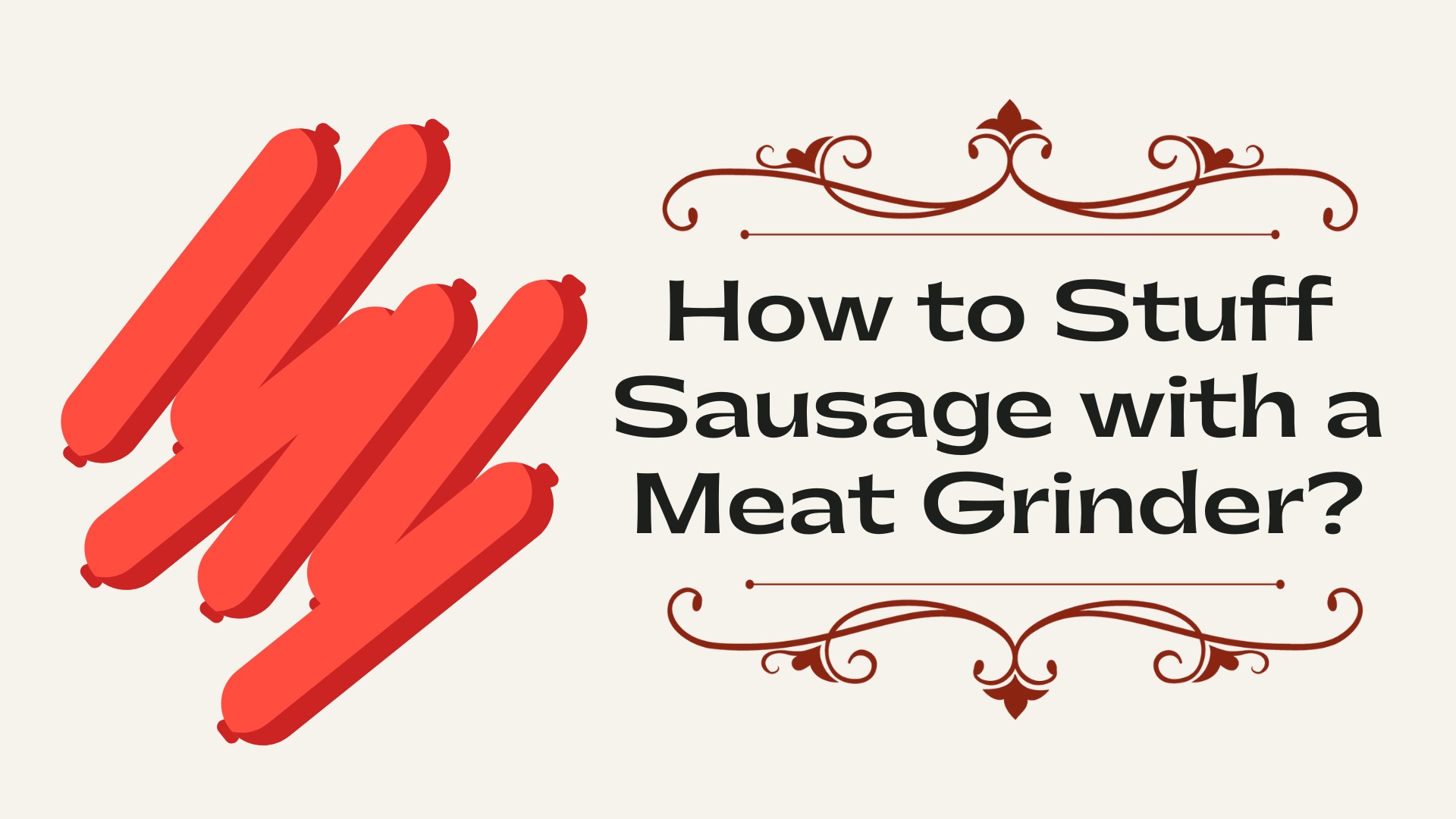 How to Stuff Sausage with a Meat Grinder