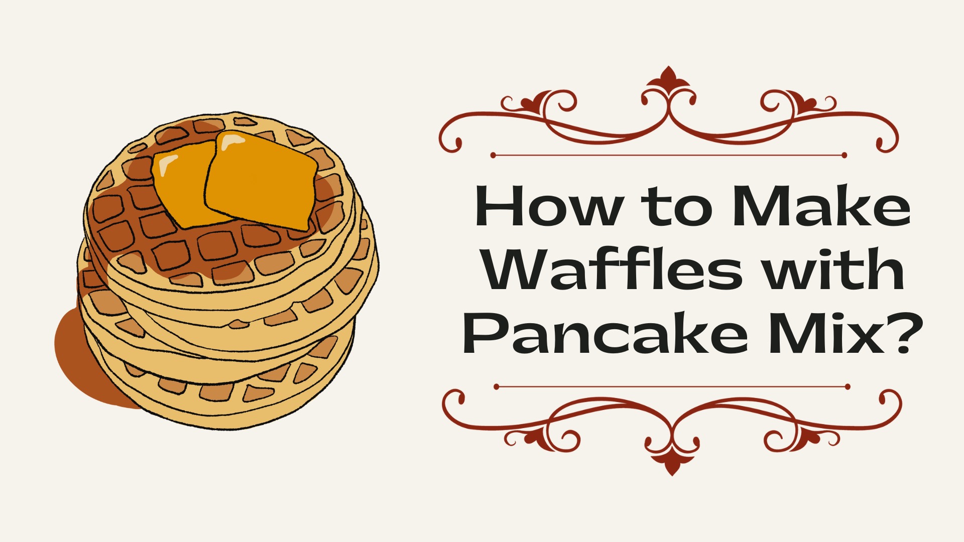 How to Make Waffles with Pancake Mix