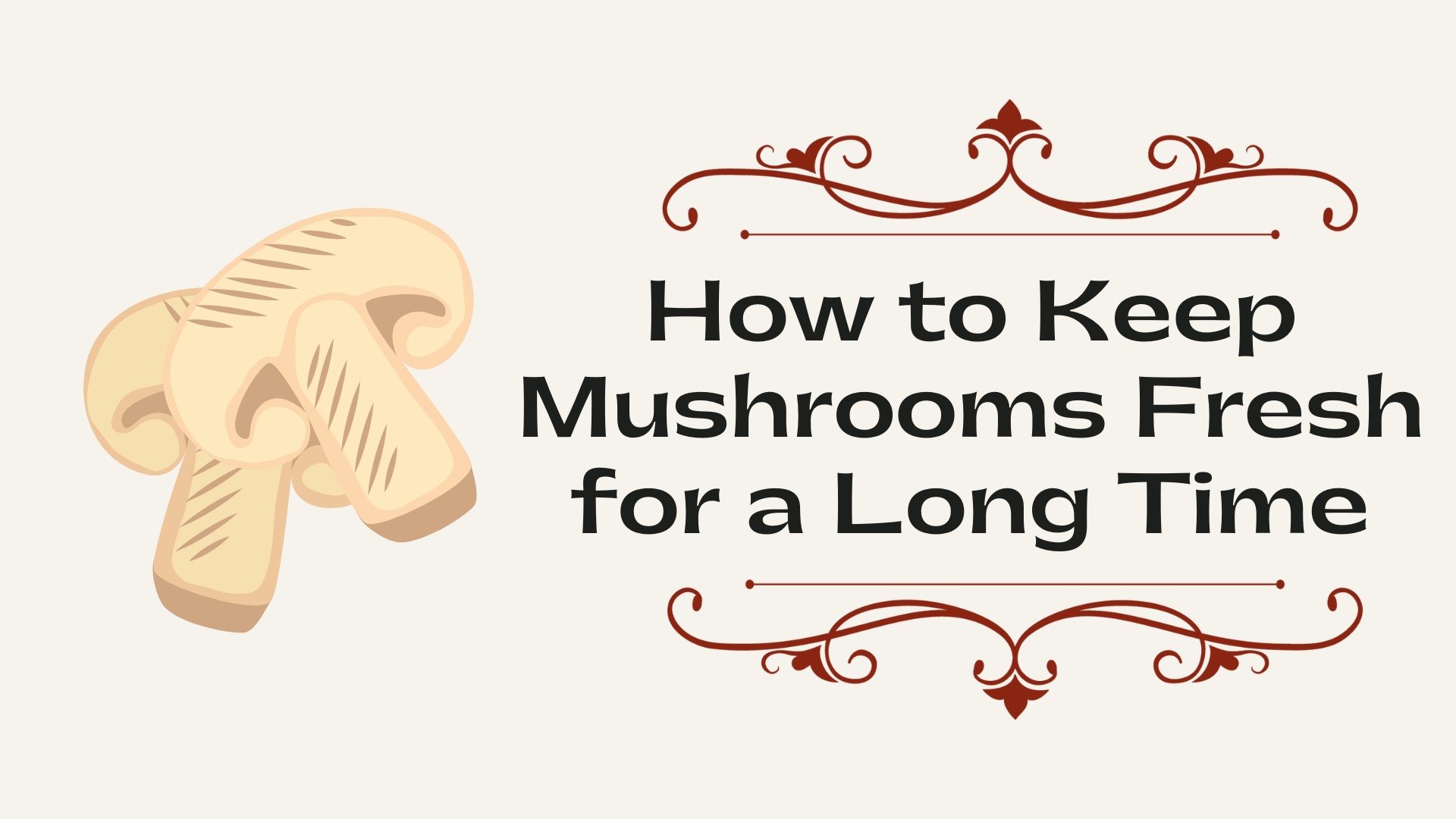How to Keep Mushrooms Fresh for a Long Time
